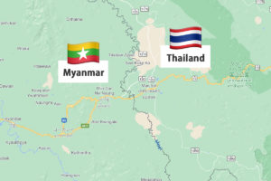 タイからミャンマーへ徒歩で国境越え