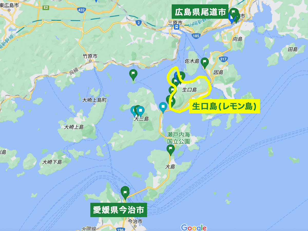 生口島マップ・基本情報