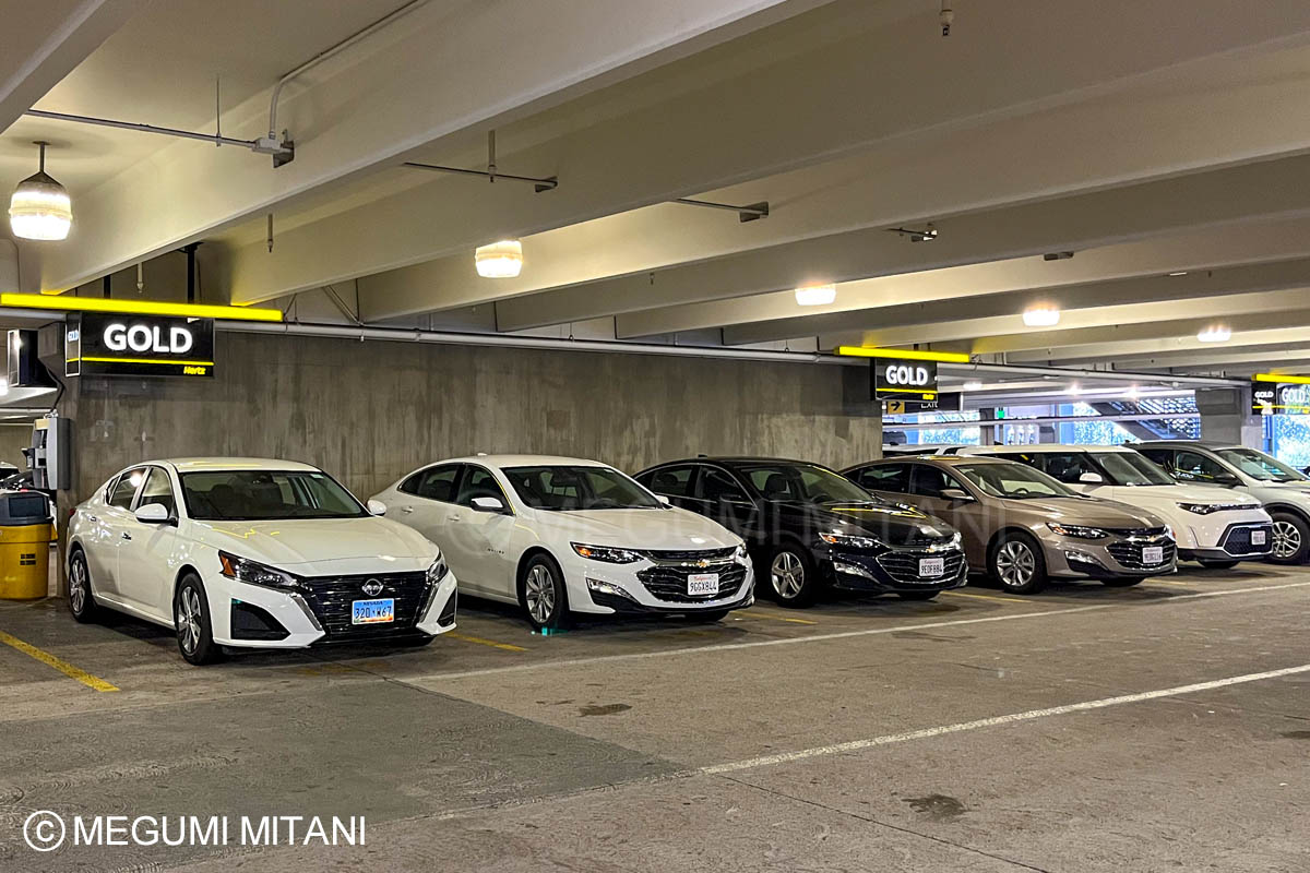 ハーツ・ゴールドメンバーの車(c)Megumi Mitani