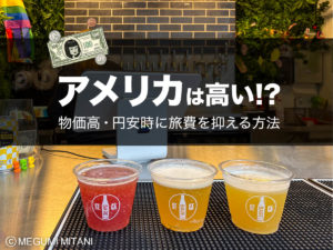 アメリカ物価高・円安時に旅費を抑える方法(c)Megumi Mitani