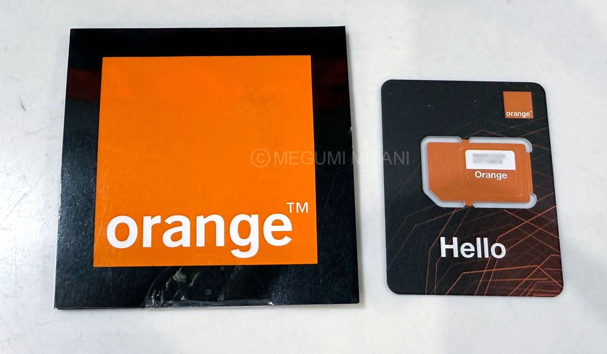 エジプト現地SIMのOrange(c)Megumi Mitani